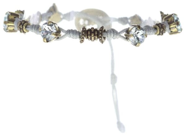 Konplott - Festival Bracelet - Pastel Multi, light azore, Antikmessing, Armband Knoten