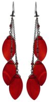 Konplott - Festival - dark red, antique silver, earring...