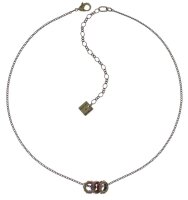 Konplott - Colour Ring - red, lilaantique brass, necklace 