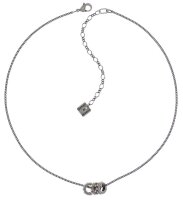Konplott - Colour Ring - Beige , Antiksilber, Halskette