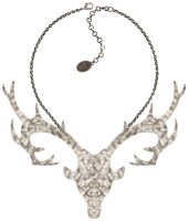 Konplott - The Deer - silver, antique silver, necklace