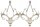Konplott - The Deer - silver, antique silver, earring stud dangling