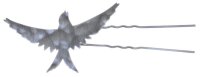 Konplott - The Sparrow - silver, antique silver, hairpin