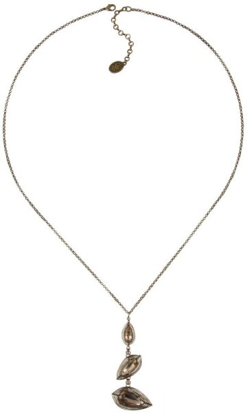 Konplott - Amazonia - beige, antique brass, necklace long, pendant