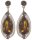 Konplott - Amazonia - brown, antique copper, earring stud dangling