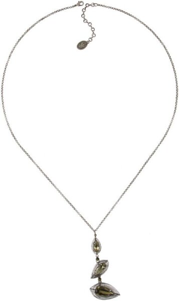 Konplott - Amazonia - green, antique silver, necklace long, pendant