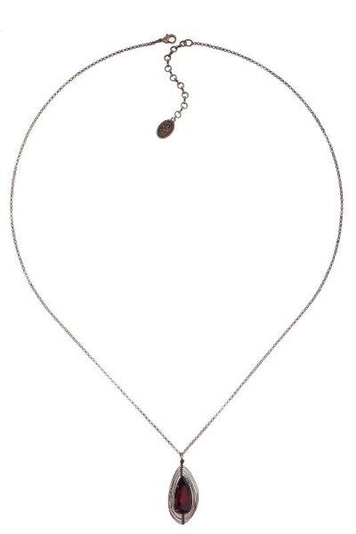 Konplott - Amazonia - red, antique copper, necklace long, pendant