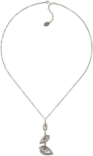 Konplott - Amazonia - white, antique silver, necklace long, pendant