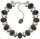 Konplott - Tears of Joy - black jet, hematite, antique silver, necklace collier