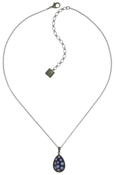 Konplott - Tears of Joy - brown, crystal cappucci, antique brass, necklace pendant