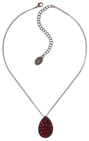 Konplott - Tears of Joy - coralline, scarlet, antique copper, necklace pendant
