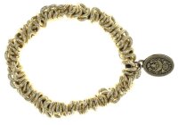 Konplott - Bead Snakes - yellow, antique brass, bracelet...