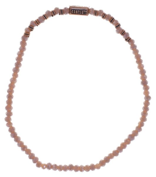 Konplott - Petit Glamour dAfrique - beige, antique copper, bracelet elastic