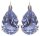 Konplott - Cathedral - light blue, antique silver, earring eurowire