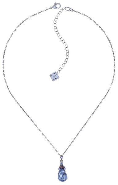 Konplott - Cathedral - light blue, antique silver, necklace pendant