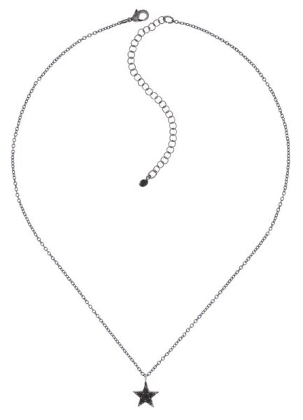 Konplott - Dancing Star - black, dark antique silver, necklace pendant