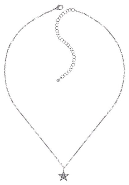 Konplott - Dancing Star - white, antique silver, necklace pendant