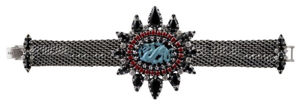 Konplott - Knights of the Dragon - black, antique silver, bracelet