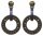 Konplott - Rock n Glam - Schwarz, Gun Metal, Ohrringe mit Stecker