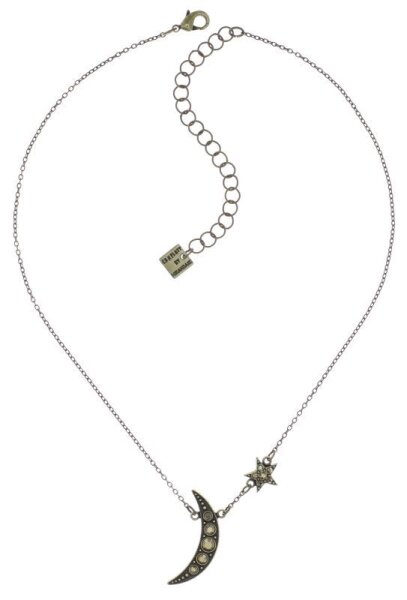 Konplott - Sky Lights - brown, antique brass, necklace