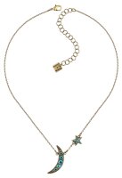Konplott - Sky Lights - blue, antique brass, necklace
