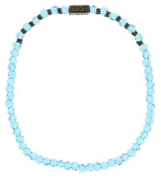 Konplott - Petit Glamour dAfrique - blue, antique brass, bracelet elastic