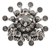 Konplott - Night Sun - black, antique silver, ring