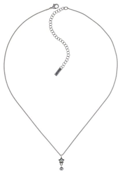 Konplott - Sterntaler - Weiß, Antiksilber, Halskette mit Anhänger