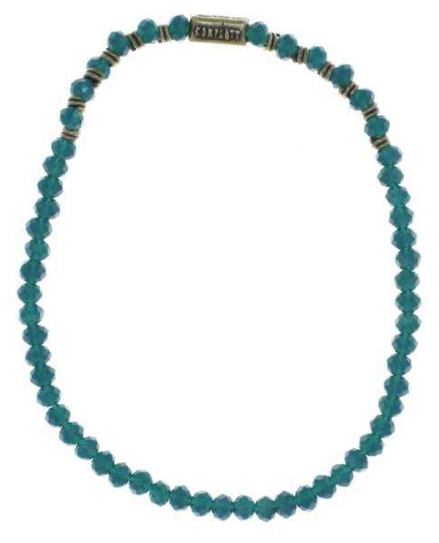 Konplott - Petit Glamour dAfrique - blue, antique brass, bracelet elastic