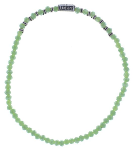 Konplott - Petit Glamour dAfrique - green, antique silver, bracelet elastic
