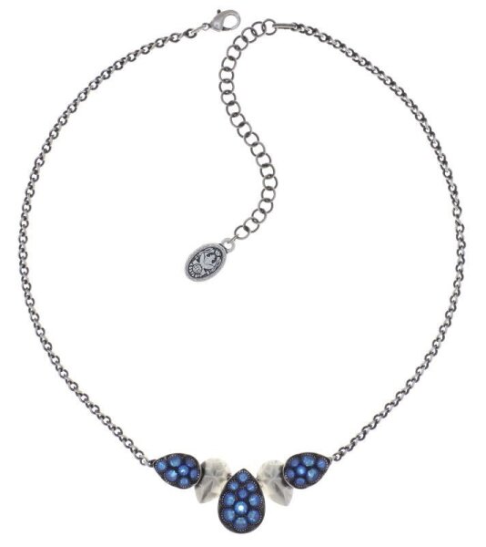 Konplott - Tears of Joy - blue, antique silver, necklace