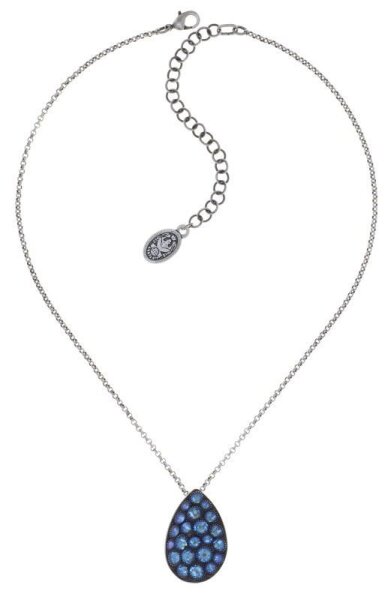 Konplott - Tears of Joy - blue, antique silver, necklace pendant