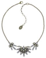 Konplott - Geisha - white, Light antique brass, necklace