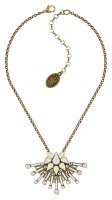 Konplott - Geisha - white, Light antique brass, necklace...