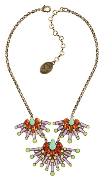 Konplott - Geisha - multi, Light antique brass, necklace