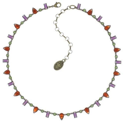 Konplott - Geisha - multi, Light antique brass, necklace