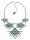 Konplott - Geisha - blue/green, Light antique brass, necklace