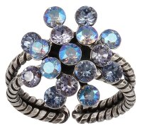 Konplott - Magic Fireball - blue, antique silver, ring mini