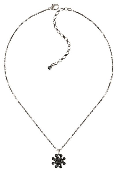 Konplott - Magic Fireball - black, antique silver, necklace pendant mini