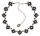 Konplott - Petit Fleur de Bloom - black, antique silver, necklace collier