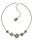Konplott - Petit Fleur de Bloom - white, antique silver, necklace
