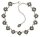 Konplott - Petit Fleur de Bloom - white, antique silver, necklace collier