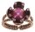 Konplott - Petit Fleur de Bloom - pink, Light antique copper, ring