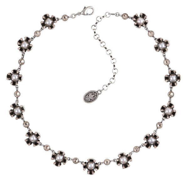 Konplott - Petit Fleur de Bloom - beige, antique silver, necklace