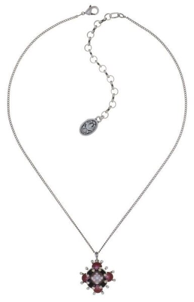 Konplott - Petit Fleur de Bloom - beige, antique silver, necklace pendant
