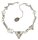 Konplott - Mix the Rocks - white, Light antique silver, necklace collier