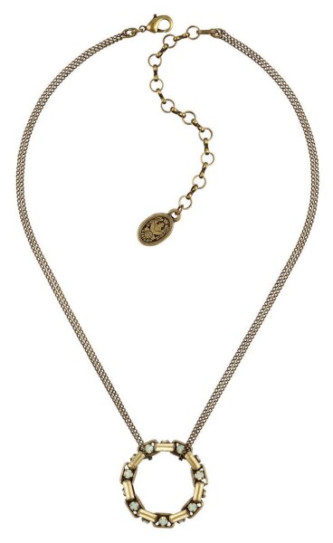 Konplott - Industrial - green, antique brass, necklace pendant