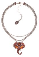 Konplott - Mandala - Rosa, Orange, Antikkupfer, Halskette