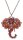 Konplott - Mandala - pink, orange, antique copper, necklace pendant, long