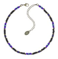 Konplott - Urban Scuba - dark, blue, antique brass, necklace